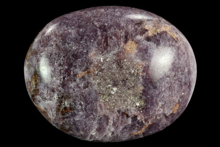 Sparkly, Purple Lepidolite Palm Stone - Madagascar #119256